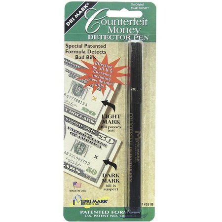 DRI MARK Counterfeit Detector UV Pen, Black DRI351B1